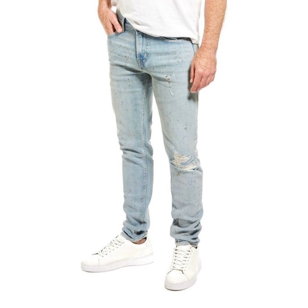 Hudson Jeans Mens  Axl Pigments Slim Skinny Jean, Blue Size 28W X33L